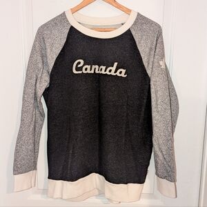 ⭐3 For $20⭐ Women's Black and Gray Canada Sweatshirt
